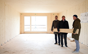5-geschoßiger Holzwohnbau in der Rosenstraße in Linz
