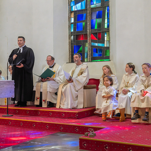 Oekumenischer Festgottedienst in der Pfarrkirche KirchdorfBild: v.l.n.r. Pfarrer Thomas Kutsam - Evangelisch, Abt Nikolaus Thiel, Pfarrer P.Severin Kranabitl - Katholisch
